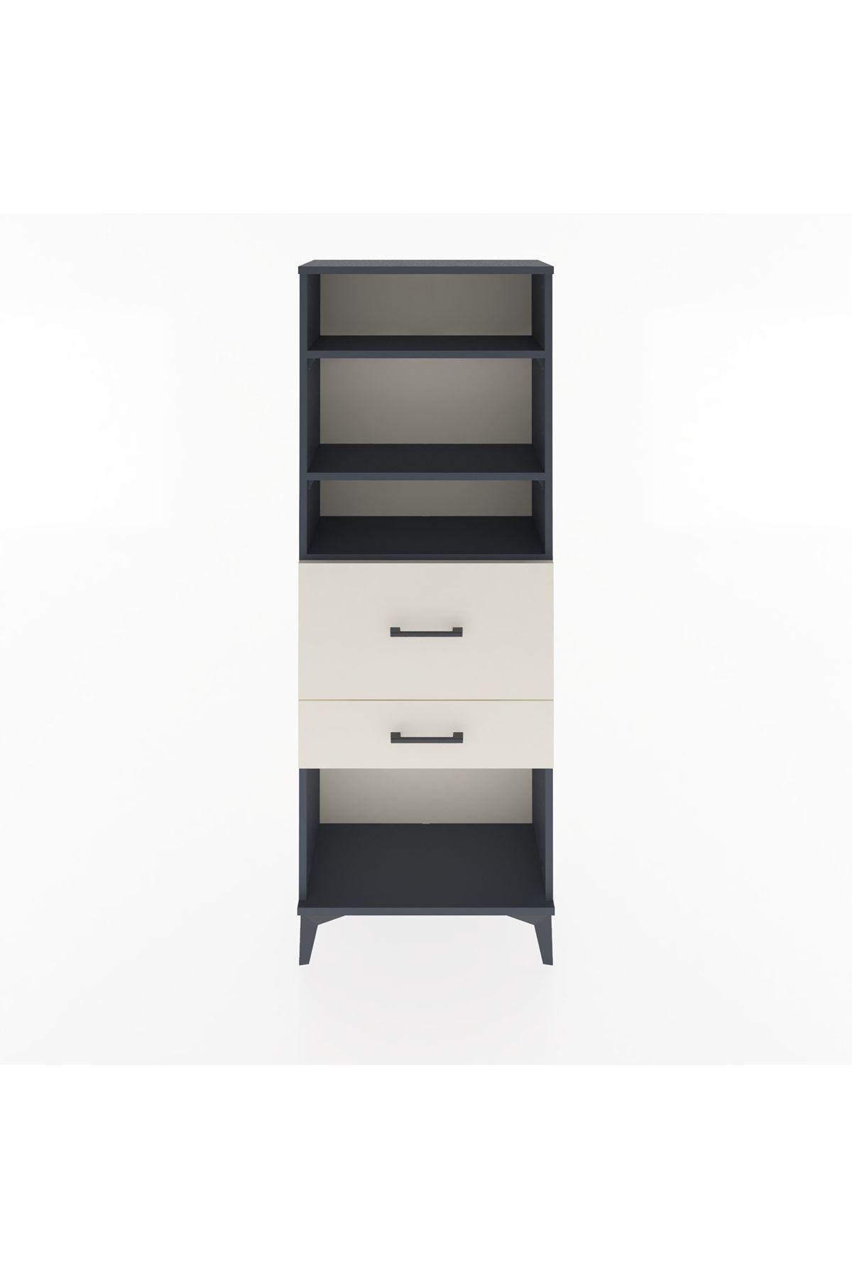 Arges Dolap 3 Raflı 2 Çekmeceli 60x30x163 - S20M032V4A