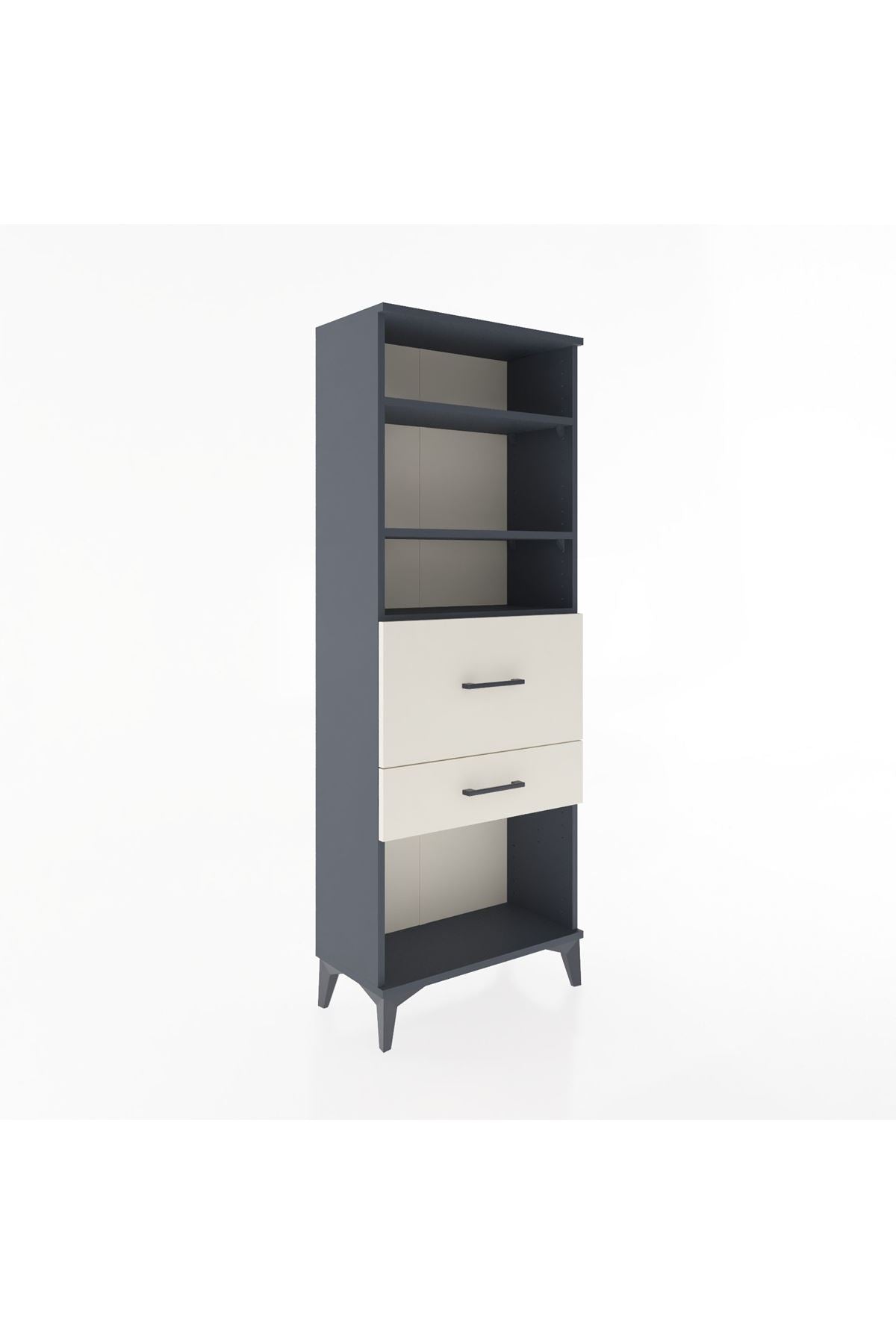 Arges Dolap 3 Raflı 2 Çekmeceli 60x30x163 - S20M032V4A