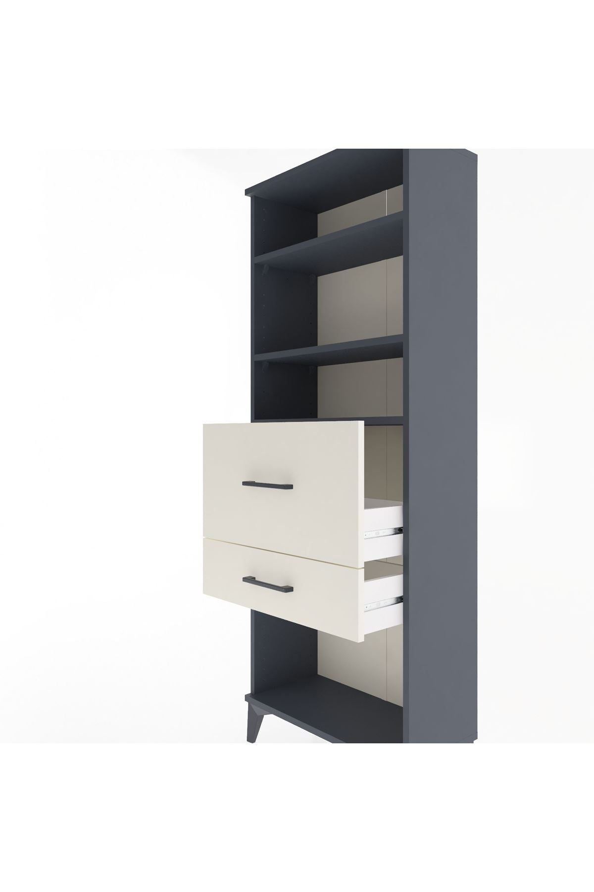 Arges Dolap 3 Raflı 2 Çekmeceli 60x30x163 - S20M032V4A