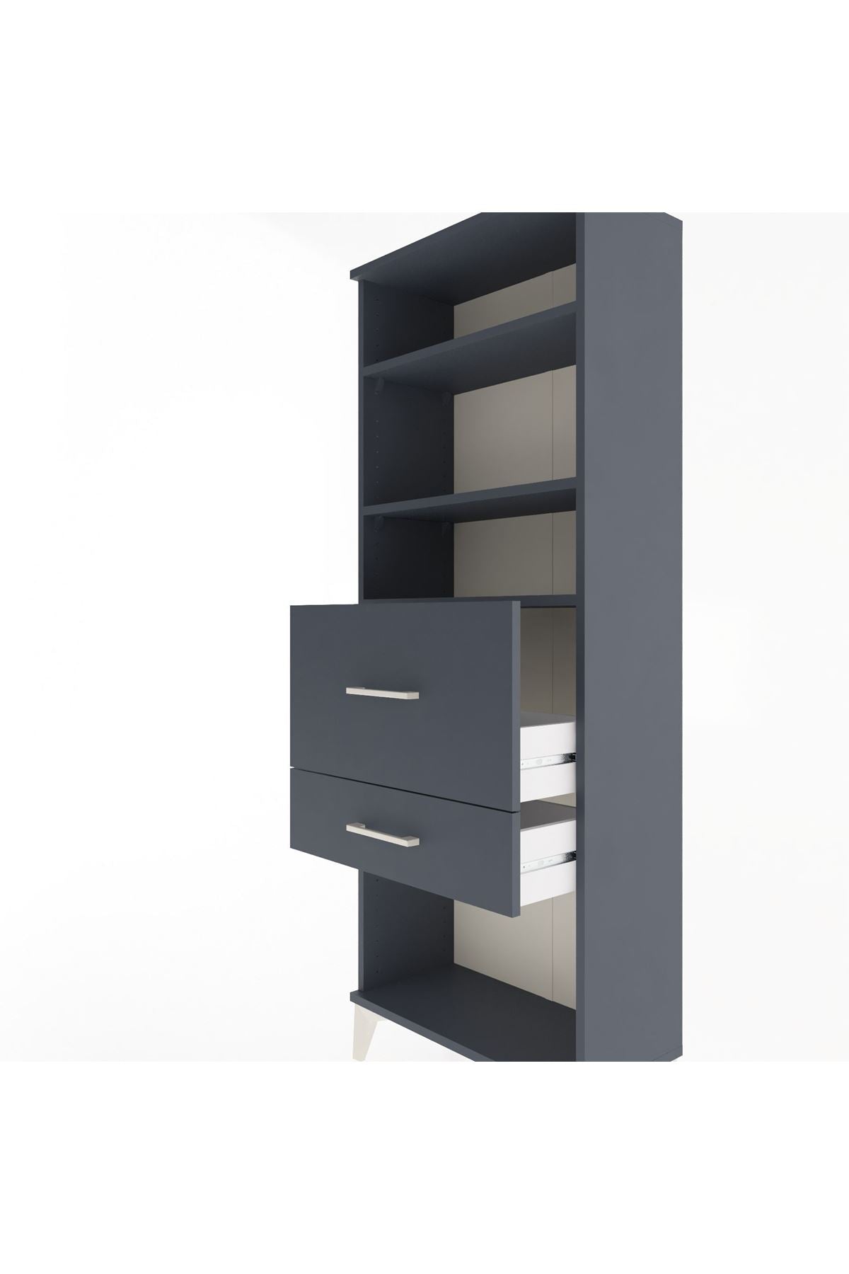 Arges Dolap 3 Raflı 2 Çekmeceli 60x30x163 - S20M032V5A