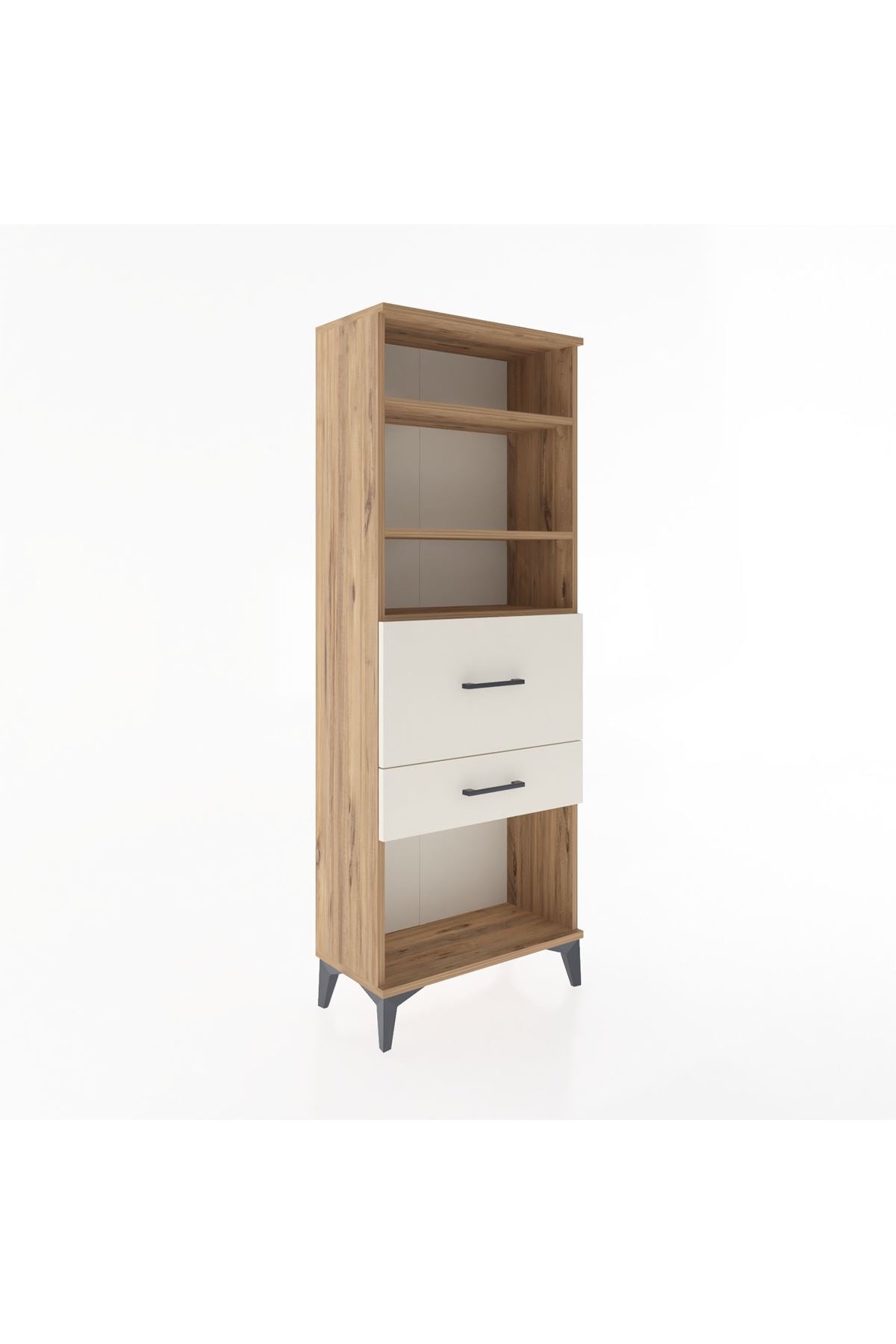 Arges Dolap 3 Raflı 2 Çekmeceli 60x30x163 - S20M032V7A