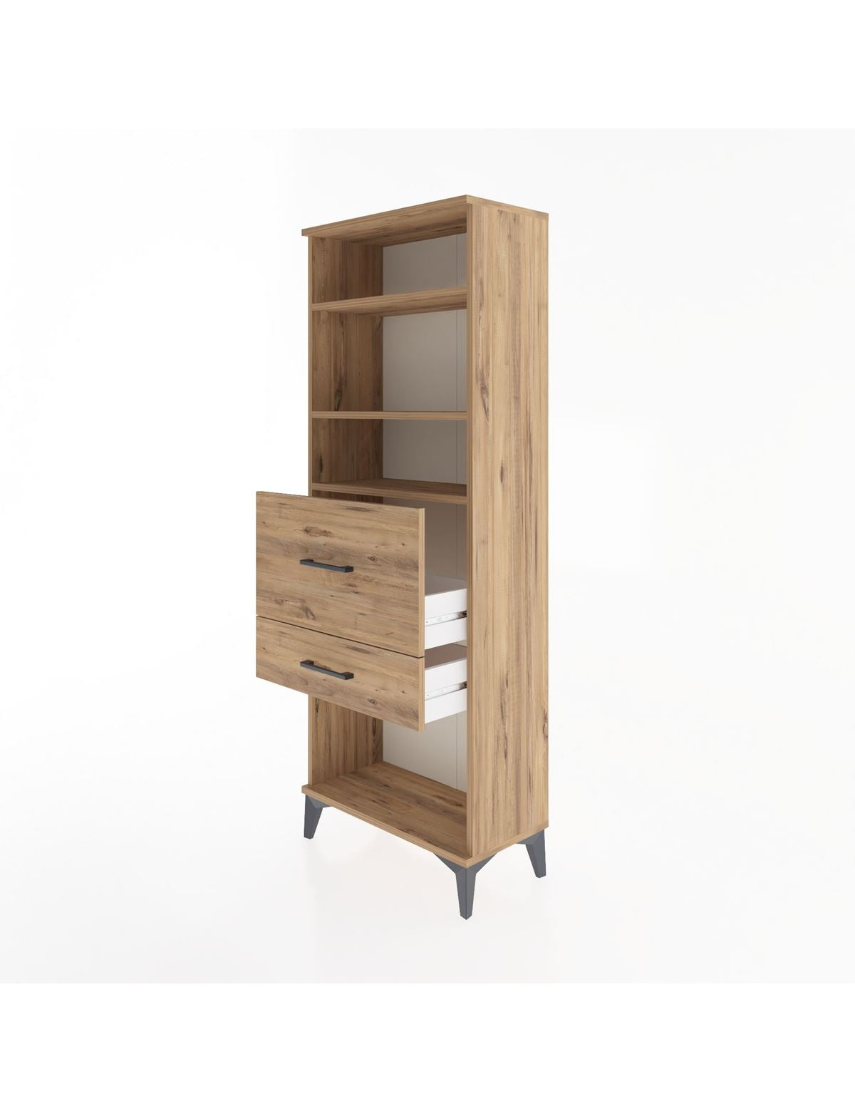 Arges Dolap 3 Raflı 2 Çekmeceli 60x30x163 - S20M032V9A