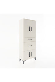 Arges Dolap 3 Raflı 2 Çekmeceli 4 Kapaklı 60x30x163 - S20M033V1A