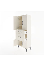 Arges Dolap 3 Raflı 2 Çekmeceli 4 Kapaklı 60x30x163 - S20M033V1A