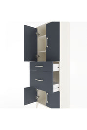 Arges Dolap 3 Raflı 2 Çekmeceli 4 Kapaklı 60x30x163 - S20M033V2A