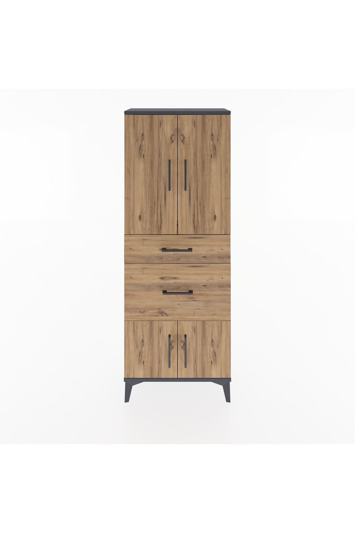 Arges Dolap 3 Raflı 2 Çekmeceli 4 Kapaklı 60x30x163 - S20M033V6A