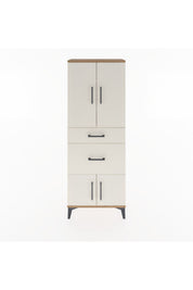 Arges Dolap 3 Raflı 2 Çekmeceli 4 Kapaklı 60x30x163 - S20M033V7A