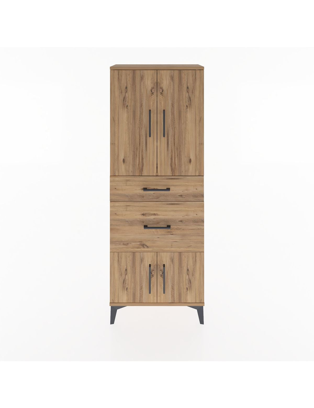 Arges Dolap 3 Raflı 2 Çekmeceli 4 Kapaklı 60x30x163 - S20M033V9A