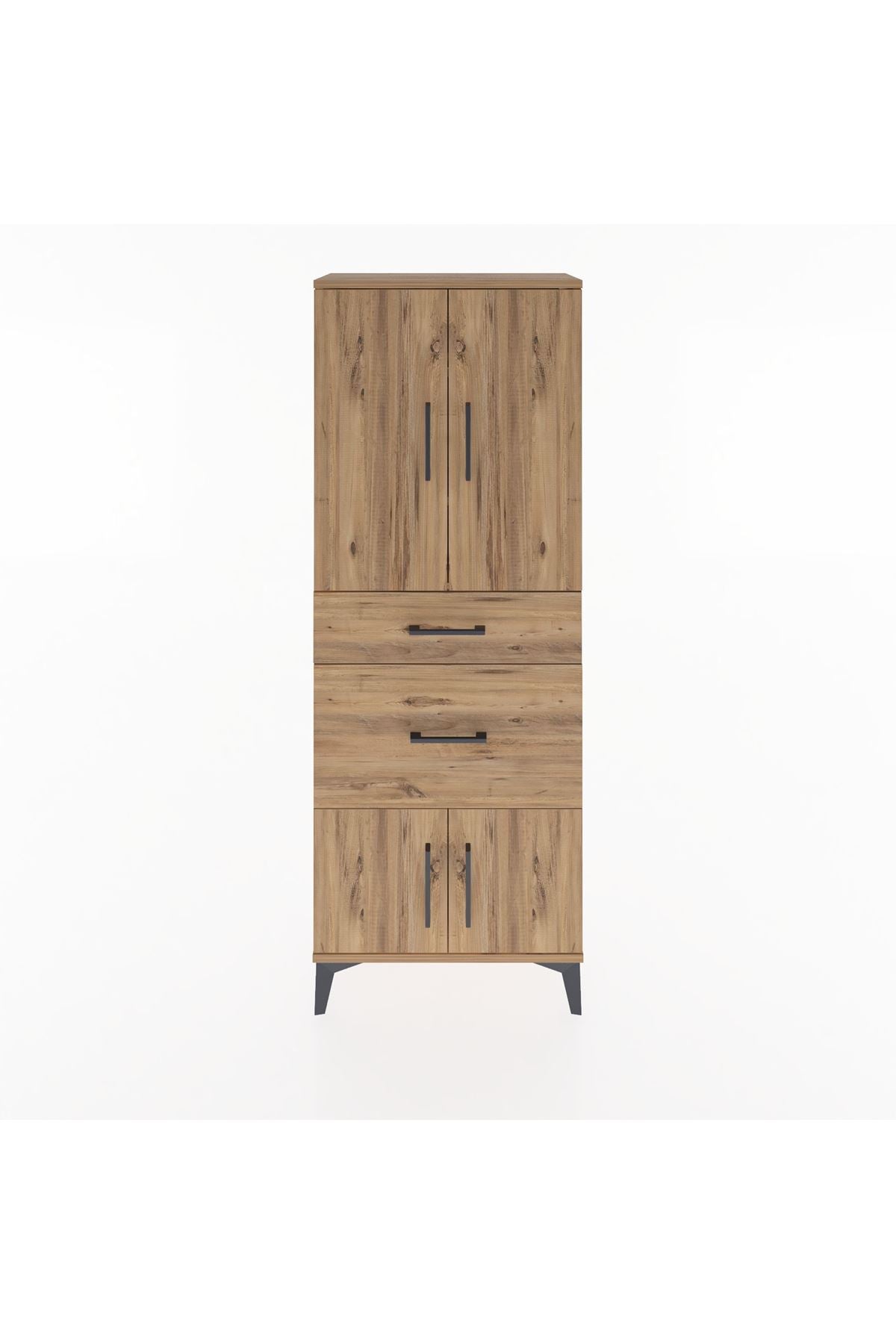 Arges Dolap 3 Raflı 2 Çekmeceli 4 Kapaklı 60x30x163 - S20M033V9A