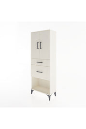 Arges Dolap 3 Raflı 2 Çekmeceli 2 Kapaklı 60x30x163 - S20M035V1A