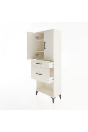 Arges Dolap 3 Raflı 2 Çekmeceli 2 Kapaklı 60x30x163 - S20M035V1A