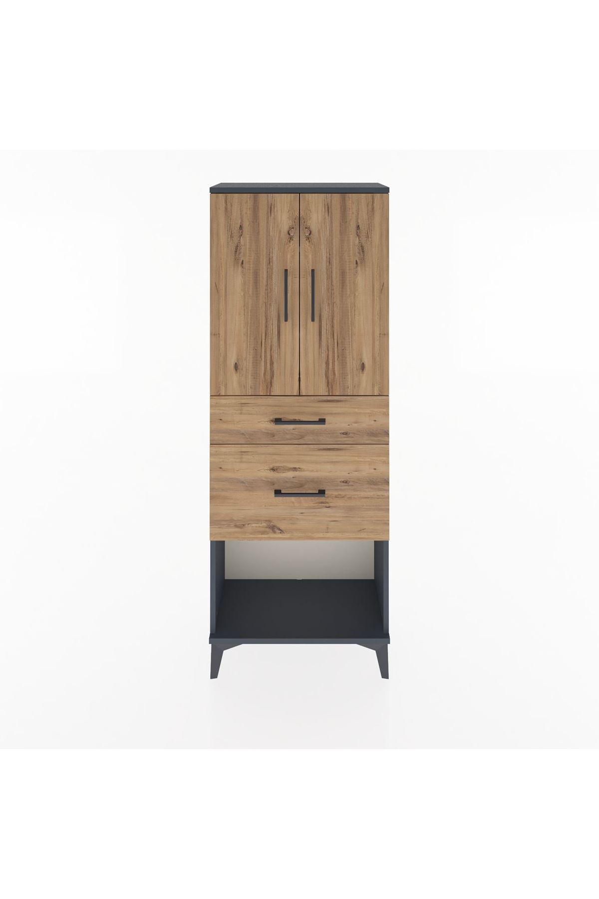 Arges Dolap 3 Raflı 2 Çekmeceli 2 Kapaklı 60x30x163 - S20M035V6A