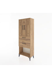 Arges Dolap 3 Raflı 2 Çekmeceli 2 Kapaklı 60x30x163 - S20M035V9A