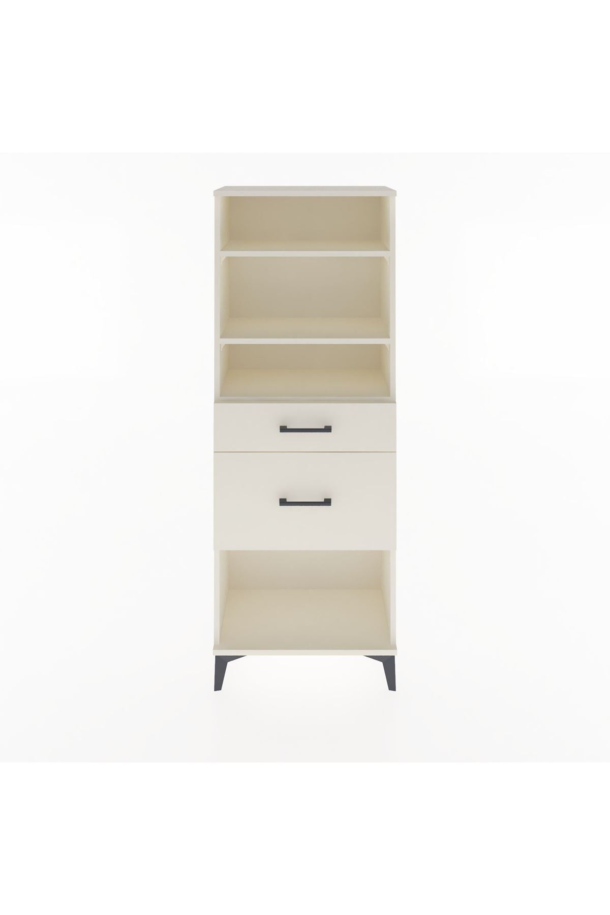 Arges Dolap 3 Raflı 2 Çekmeceli 60x30x163 - S20M036V1A