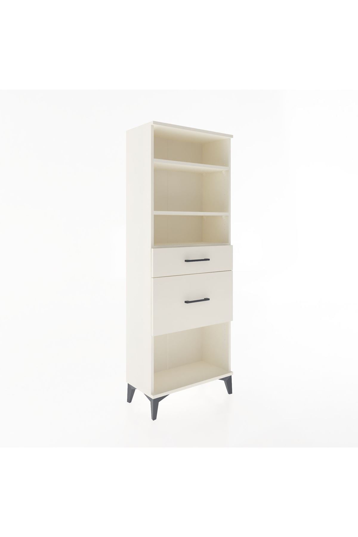 Arges Dolap 3 Raflı 2 Çekmeceli 60x30x163 - S20M036V1A