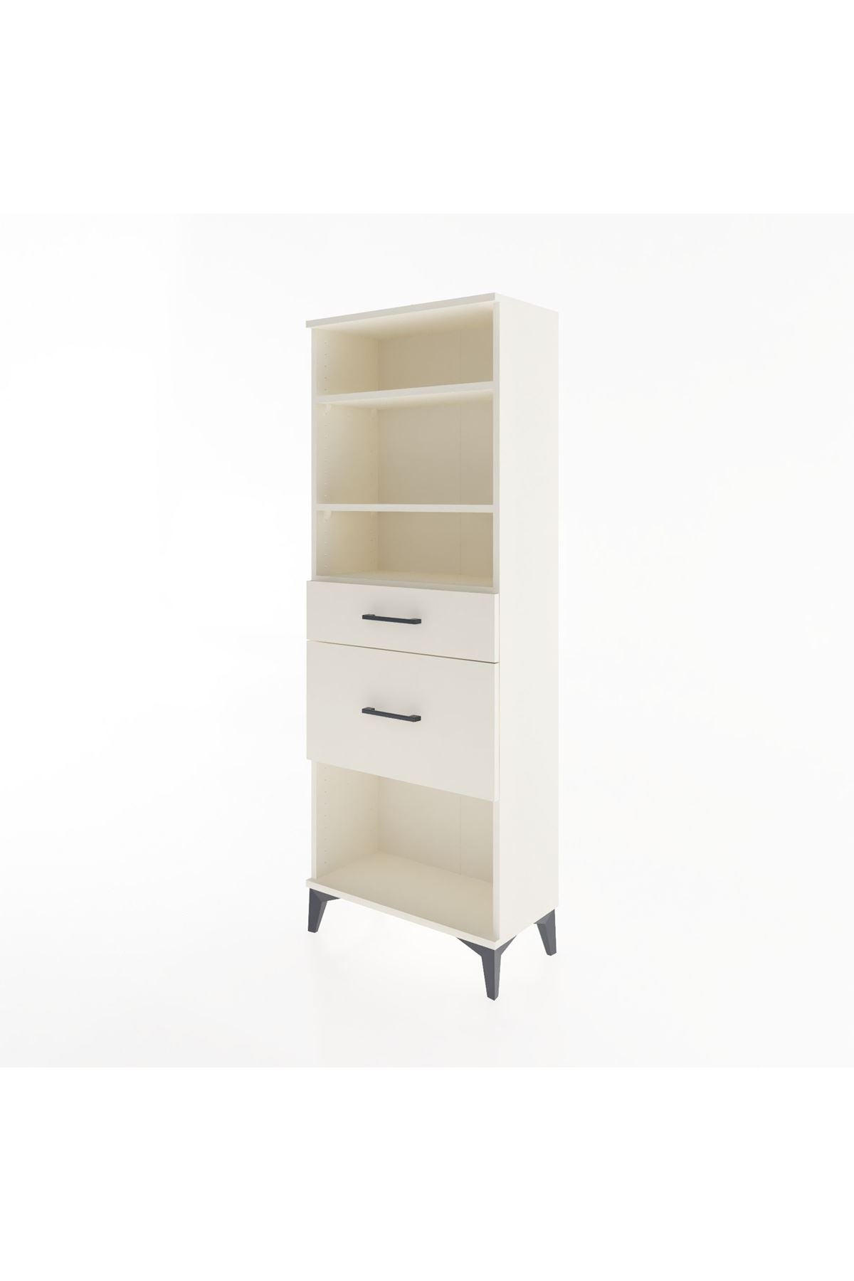 Arges Dolap 3 Raflı 2 Çekmeceli 60x30x163 - S20M036V1A