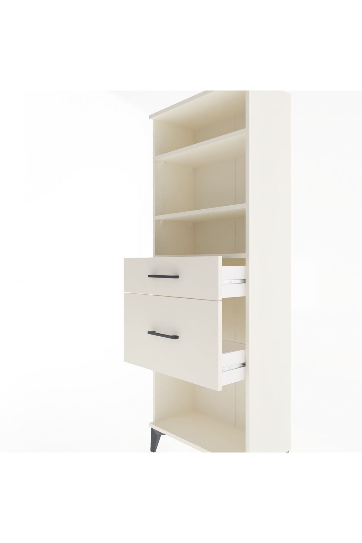 Arges Dolap 3 Raflı 2 Çekmeceli 60x30x163 - S20M036V1A