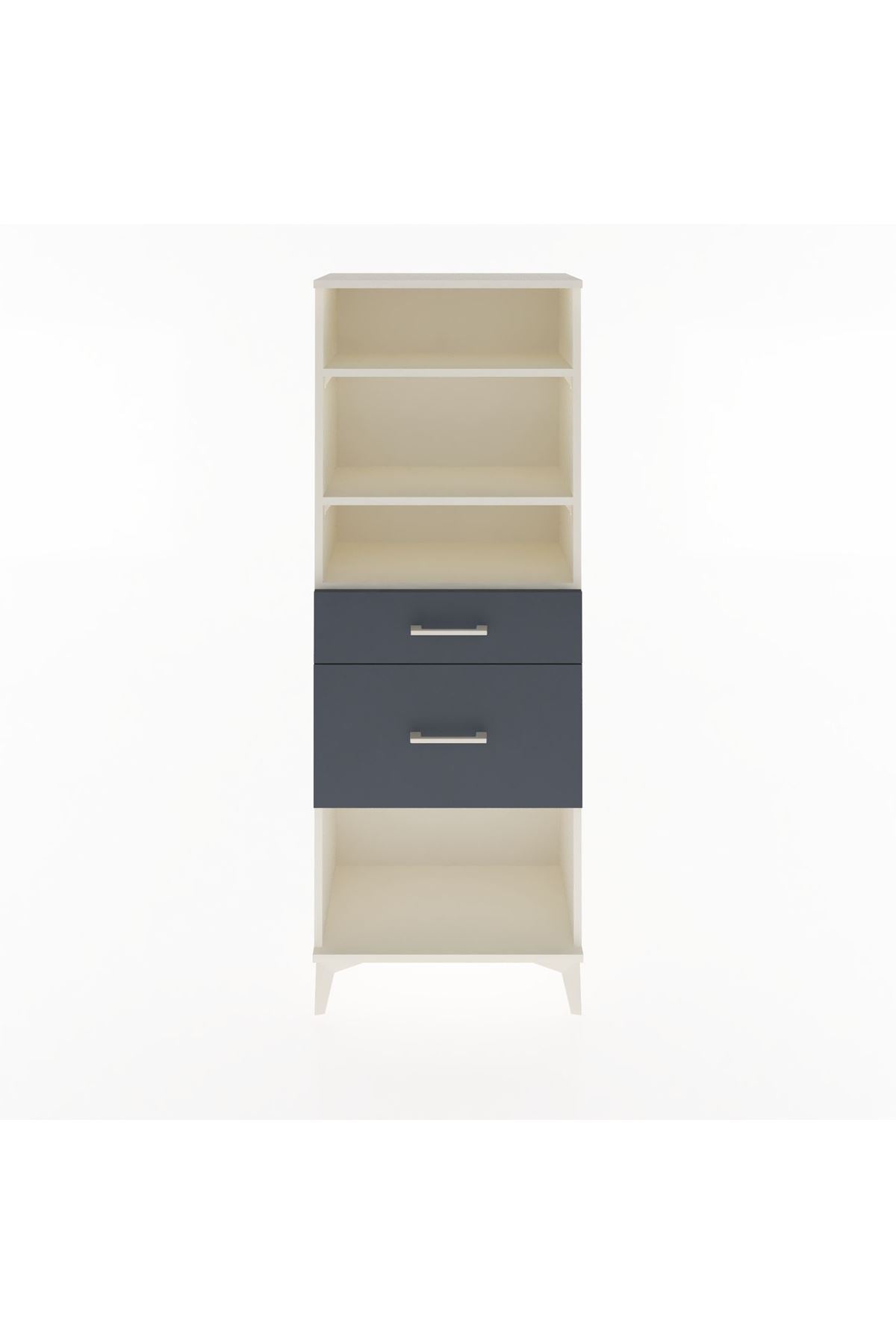 Arges Dolap 3 Raflı 2 Çekmeceli 60x30x163 - S20M036V2A