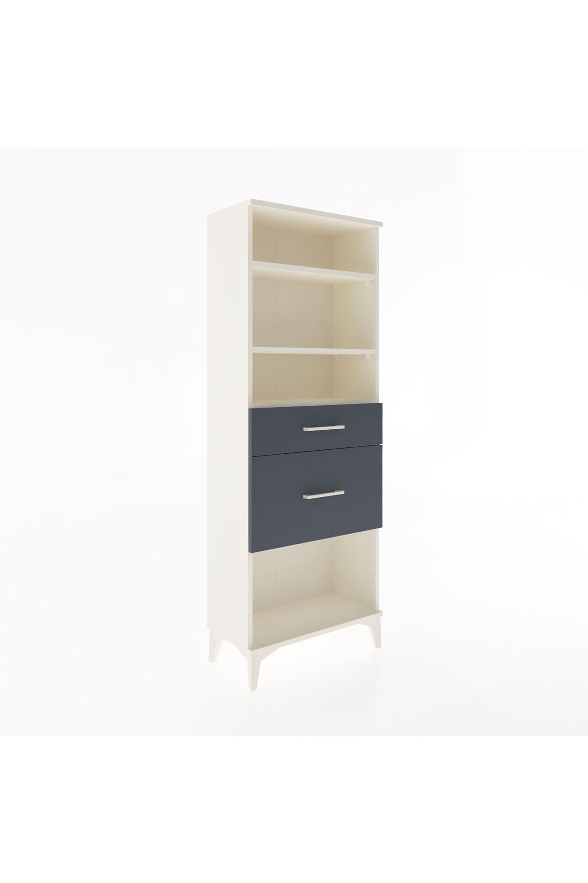 Arges Dolap 3 Raflı 2 Çekmeceli 60x30x163 - S20M036V2A