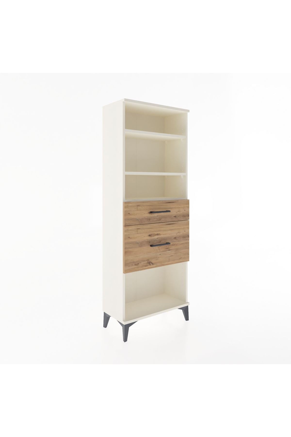 Arges Dolap 3 Raflı 2 Çekmeceli 60x30x163 - S20M036V3A