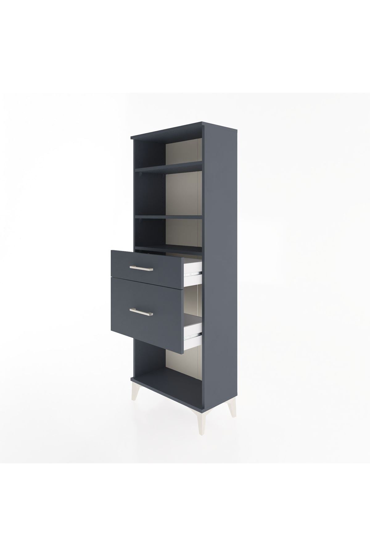 Arges Dolap 3 Raflı 2 Çekmeceli 60x30x163 - S20M036V5A