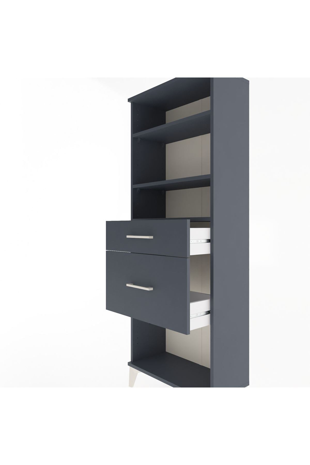 Arges Dolap 3 Raflı 2 Çekmeceli 60x30x163 - S20M036V5A