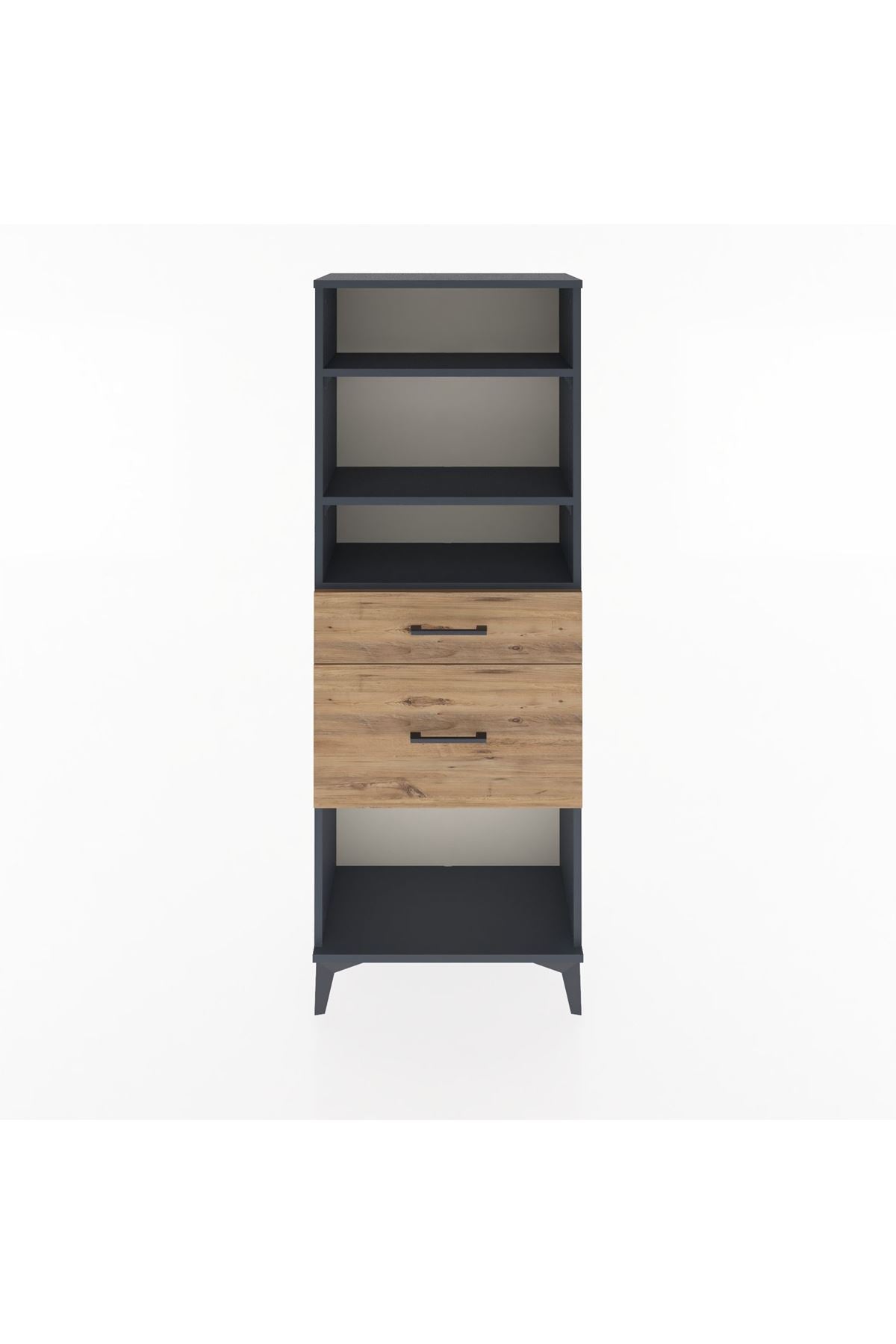 Arges Dolap 3 Raflı 2 Çekmeceli 60x30x163 - S20M036V6A