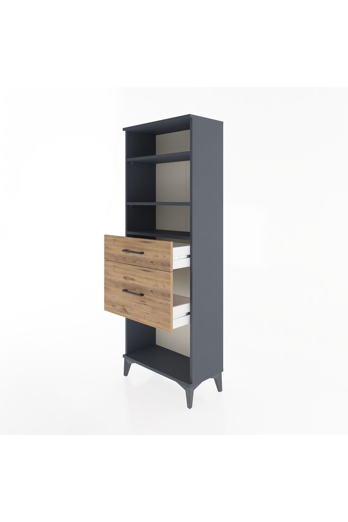 Arges Dolap 3 Raflı 2 Çekmeceli 60x30x163 - S20M036V6A