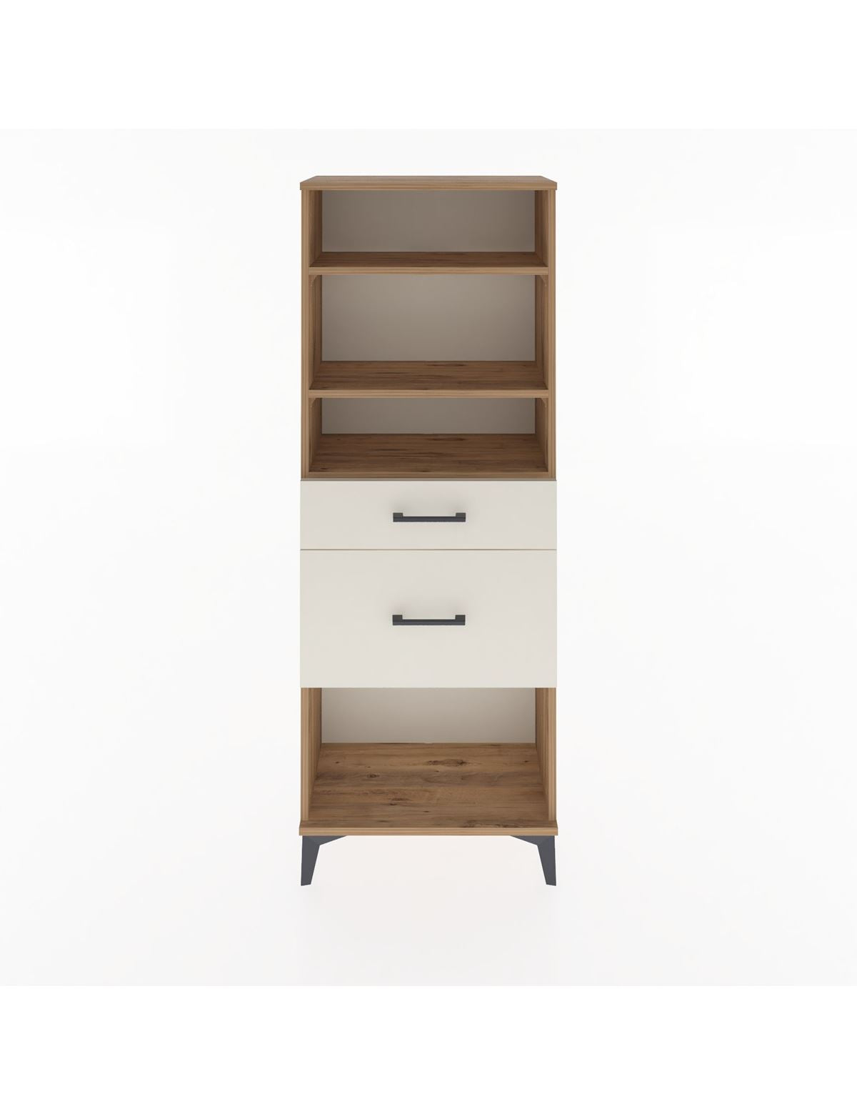 Arges Dolap 3 Raflı 2 Çekmeceli 60x30x163 - S20M036V7A