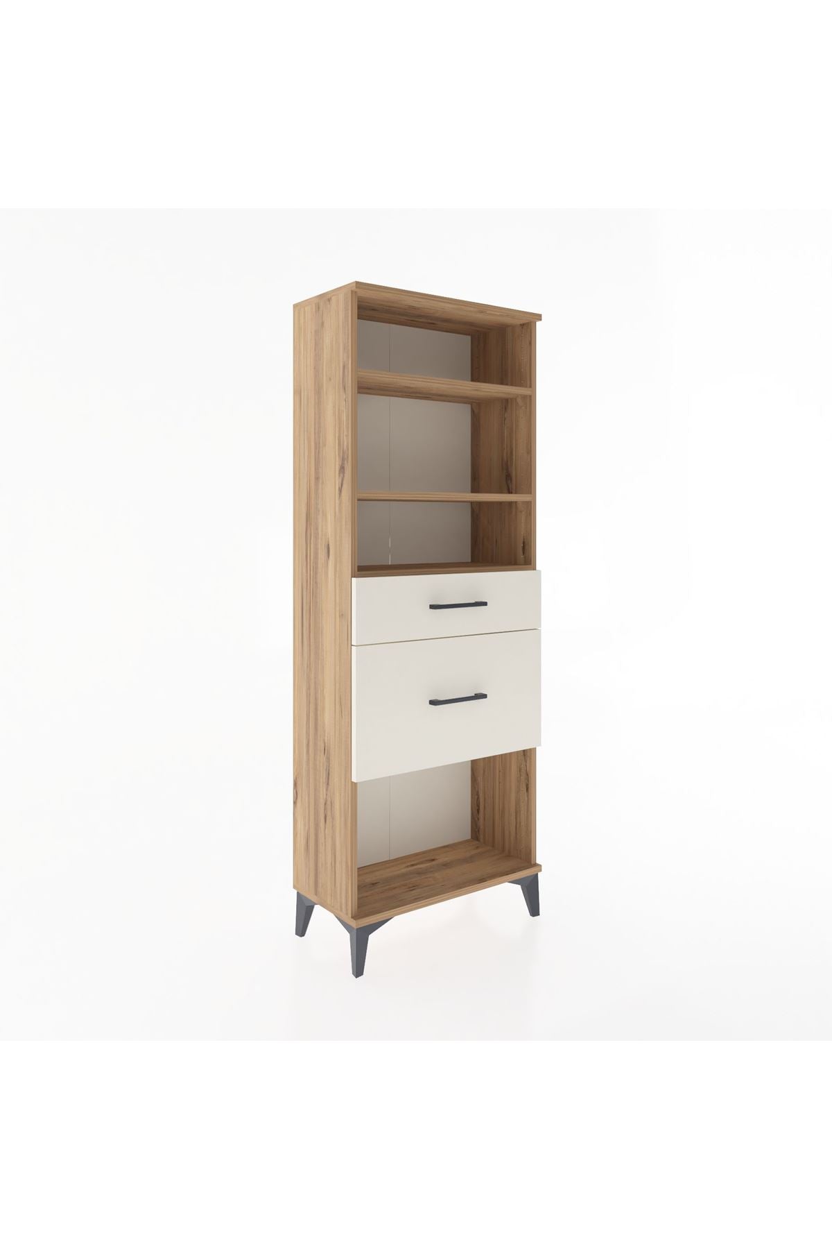 Arges Dolap 3 Raflı 2 Çekmeceli 60x30x163 - S20M036V7A