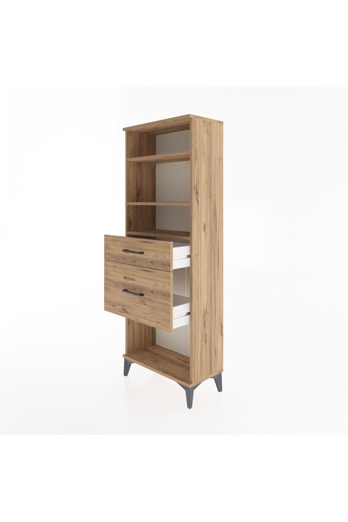 Arges Dolap 3 Raflı 2 Çekmeceli 60x30x163 - S20M036V9A