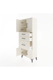 Arges Dolap 2 Raflı 3 Çekmeceli 4 Kapaklı 60x30x163 - S20M037V1A