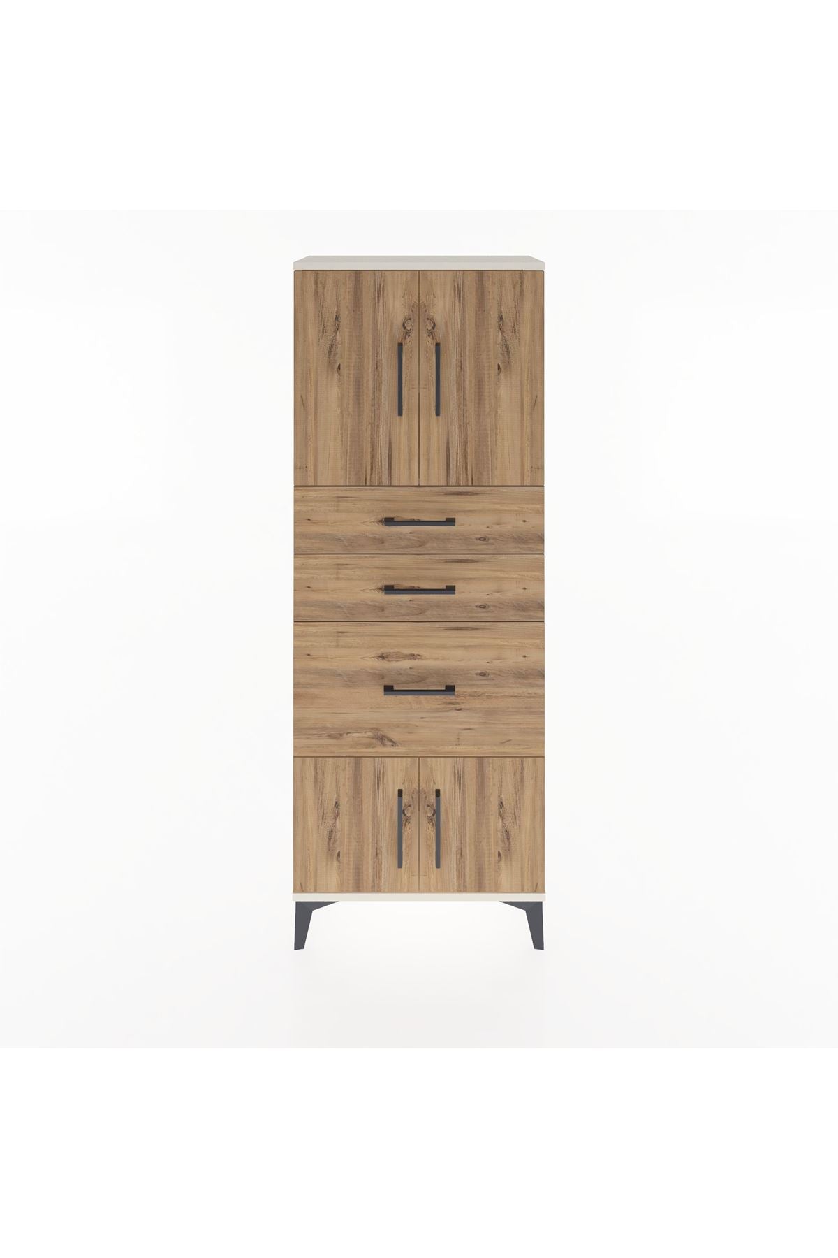 Arges Dolap 2 Raflı 3 Çekmeceli 4 Kapaklı 60x30x163 - S20M037V3A