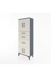Arges Dolap 2 Raflı 3 Çekmeceli 4 Kapaklı 60x30x163 - S20M037V4A