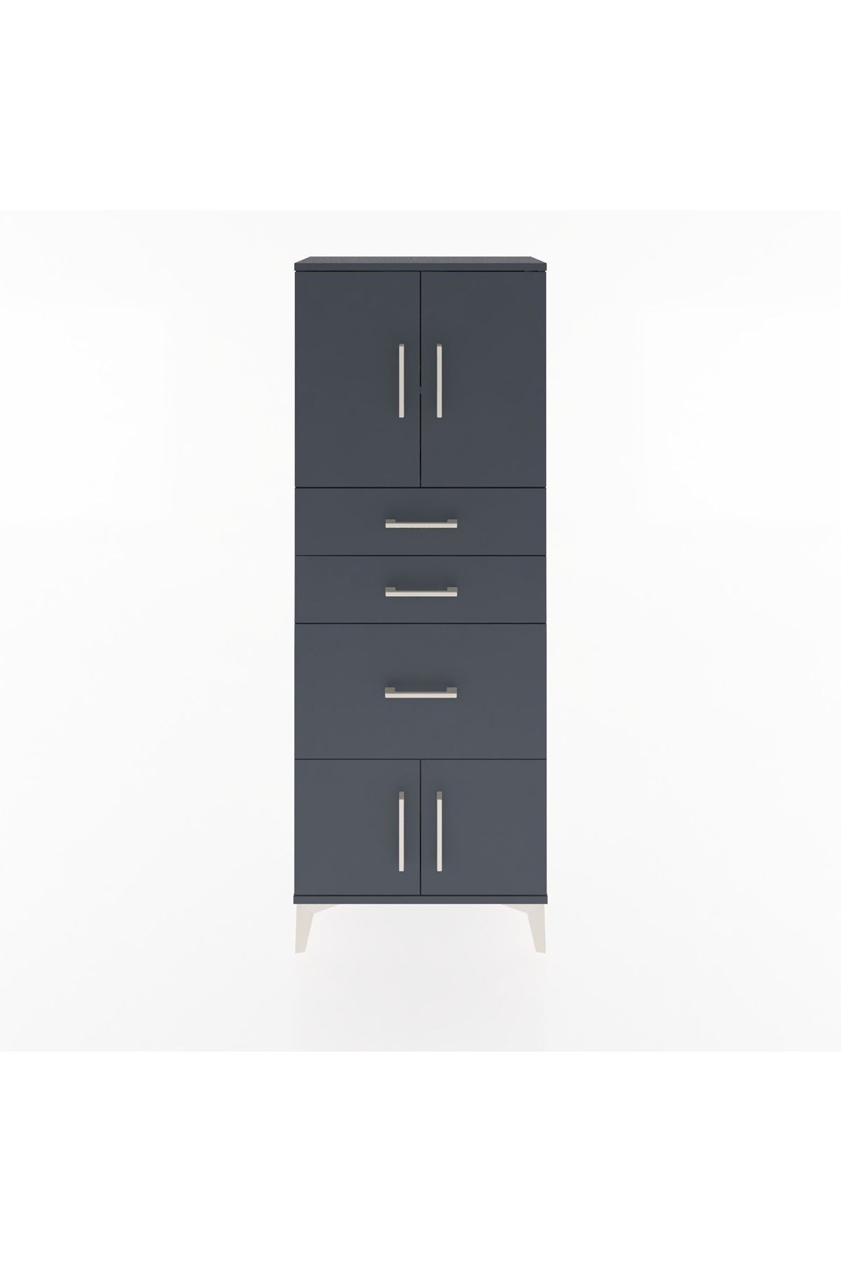 Arges Dolap 2 Raflı 3 Çekmeceli 4 Kapaklı 60x30x163 - S20M037V5A