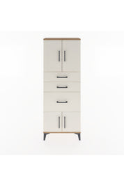 Arges Dolap 2 Raflı 3 Çekmeceli 4 Kapaklı 60x30x163 - S20M037V7A