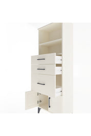 Arges Dolap 2 Raflı 3 Çekmeceli 2 Kapaklı 60x30x163 - S20M038V1A