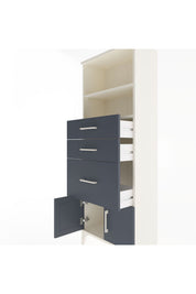 Arges Dolap 2 Raflı 3 Çekmeceli 2 Kapaklı 60x30x163 - S20M038V2A