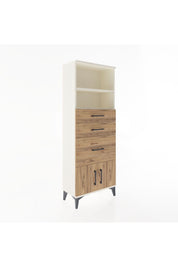 Arges Dolap 2 Raflı 3 Çekmeceli 2 Kapaklı 60x30x163 - S20M038V3A