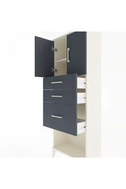 Arges Dolap 2 Raflı 3 Çekmeceli 2 Kapaklı 60x30x163 - S20M039V2A