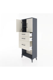 Arges Dolap 2 Raflı 3 Çekmeceli 2 Kapaklı 60x30x163 - S20M039V4A