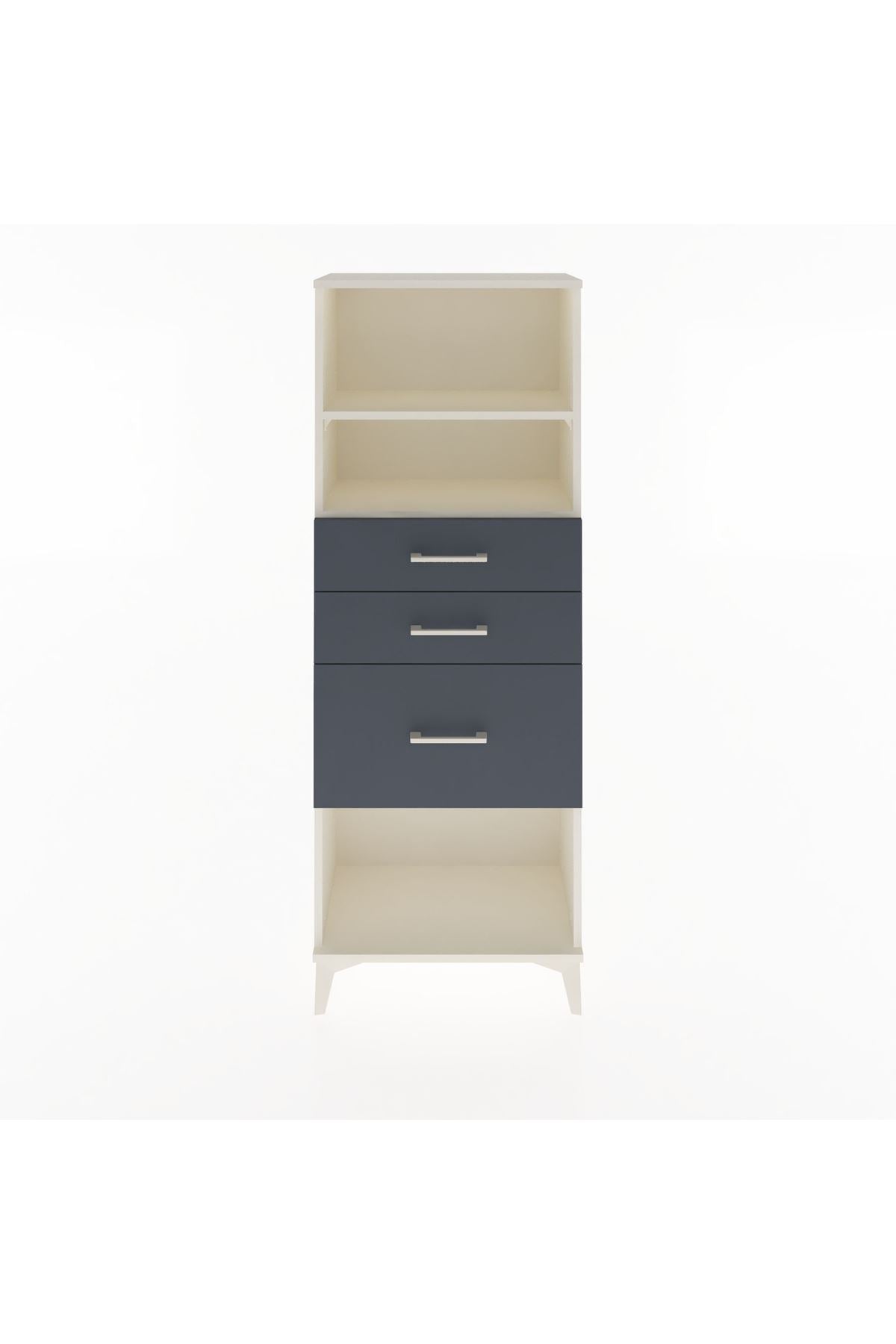 Arges Dolap 2 Raflı 3 Çekmeceli 60x30x163 - S20M040V2A