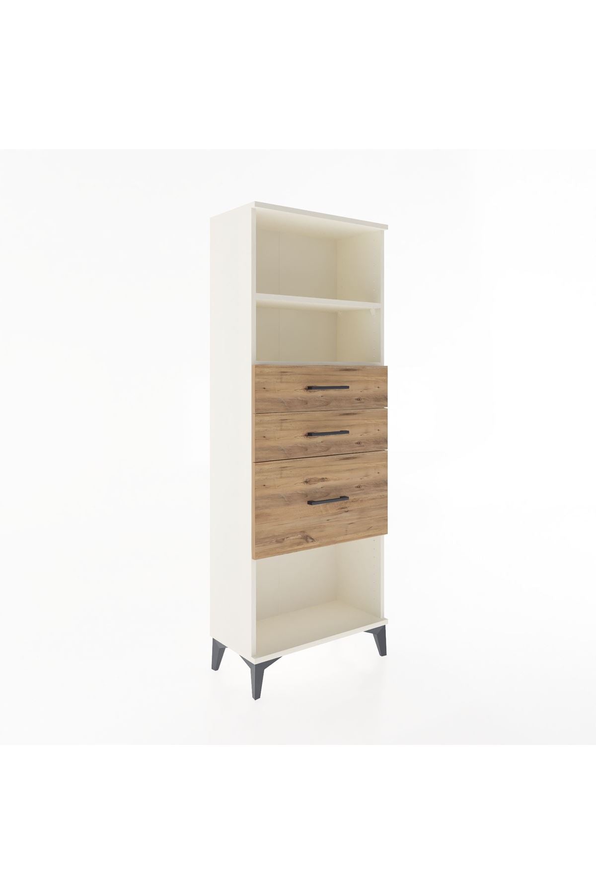 Arges Dolap 2 Raflı 3 Çekmeceli 60x30x163 - S20M040V3A