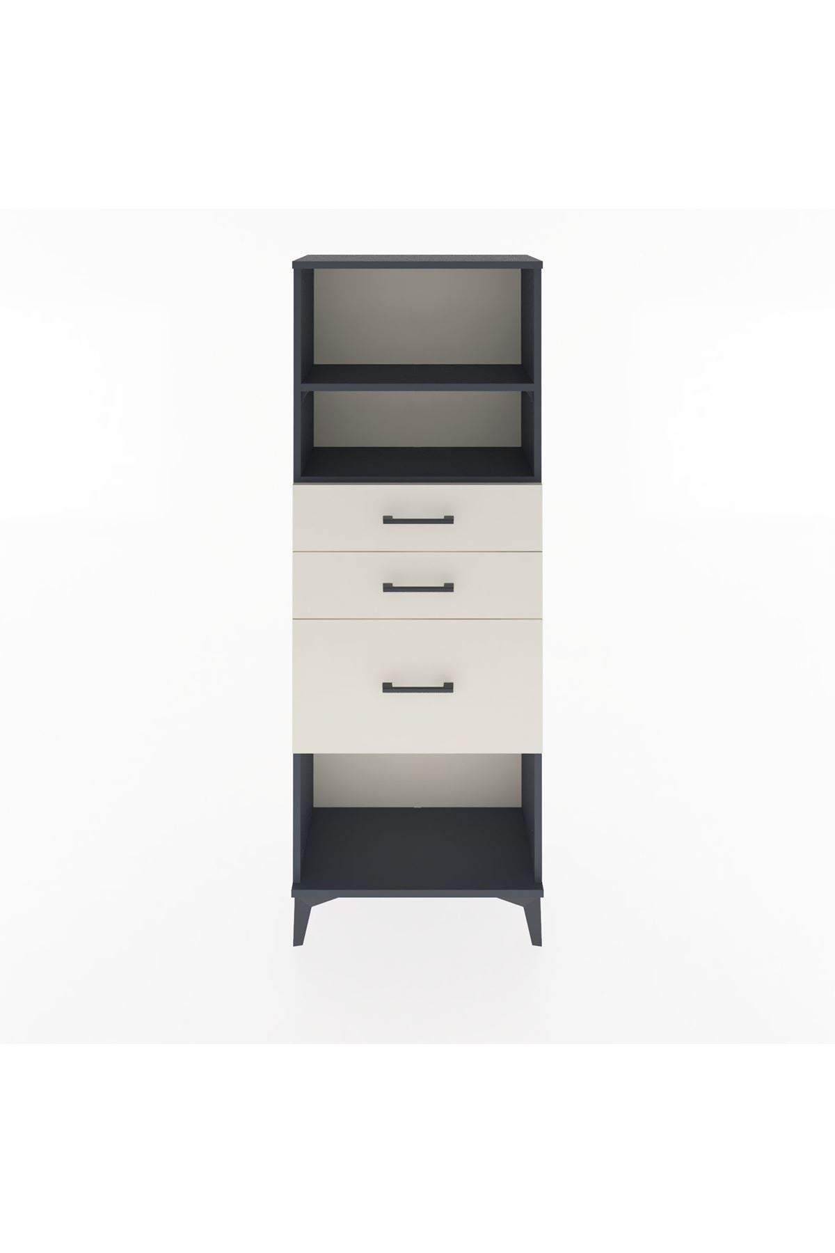 Arges Dolap 2 Raflı 3 Çekmeceli 60x30x163 - S20M040V4A