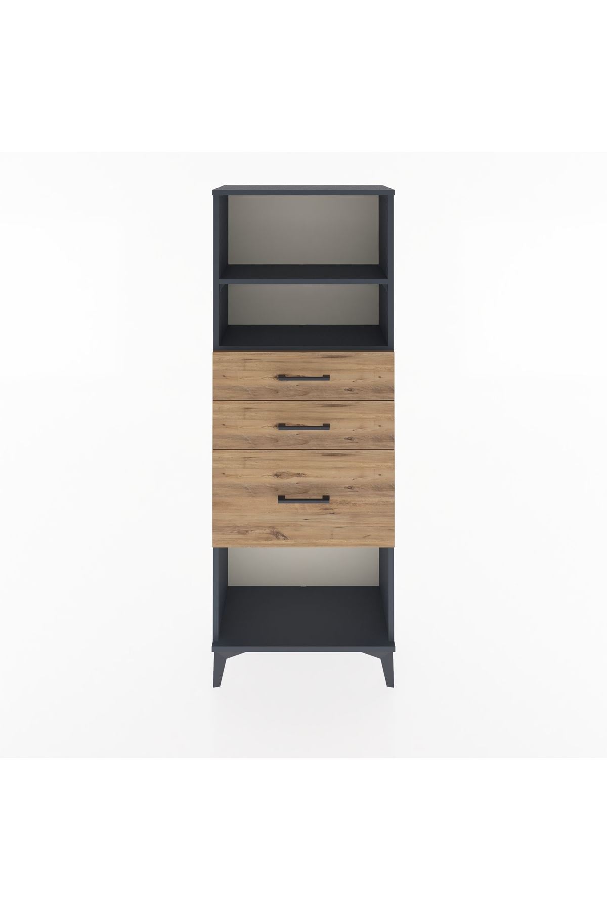 Arges Dolap 2 Raflı 3 Çekmeceli 60x30x163 - S20M040V6A