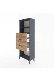 Arges Dolap 2 Raflı 3 Çekmeceli 60x30x163 - S20M040V6A