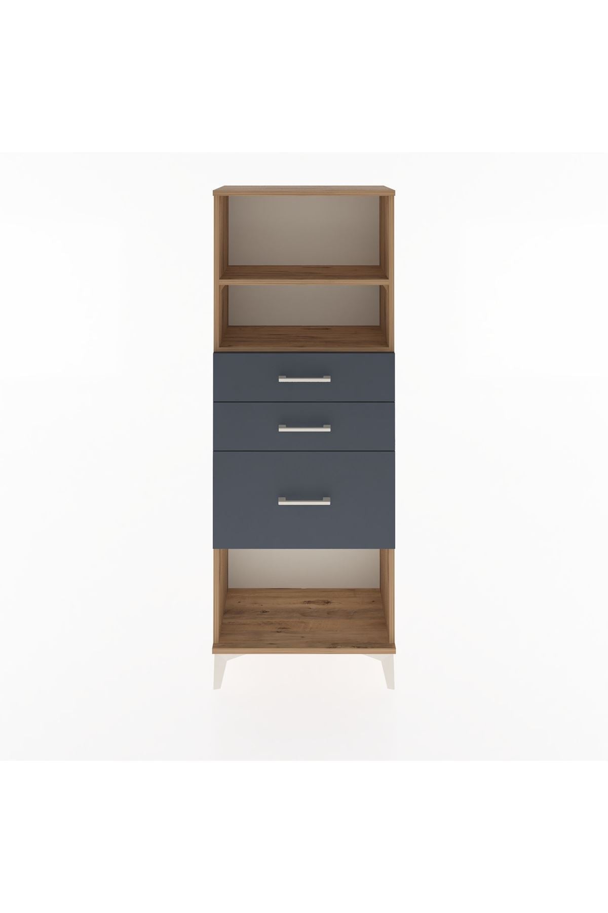 Arges Dolap 2 Raflı 3 Çekmeceli 60x30x163 - S20M040V8A