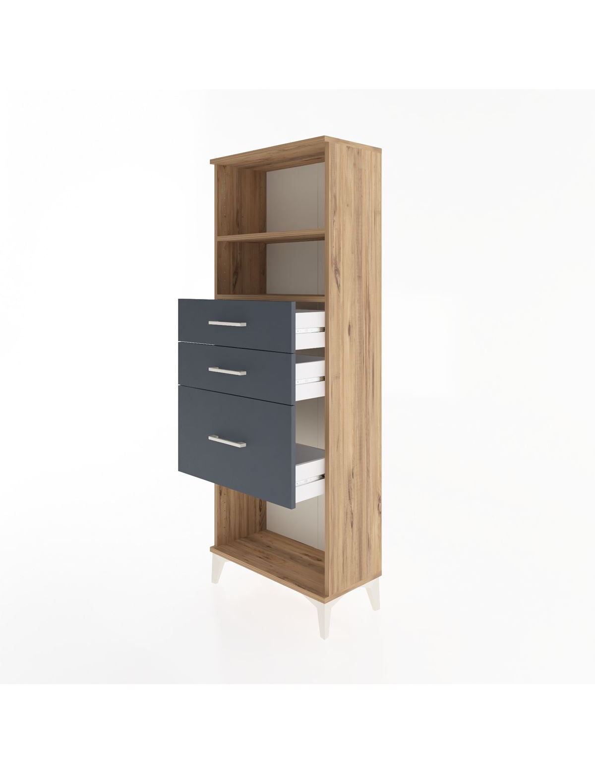 Arges Dolap 2 Raflı 3 Çekmeceli 60x30x163 - S20M040V8A