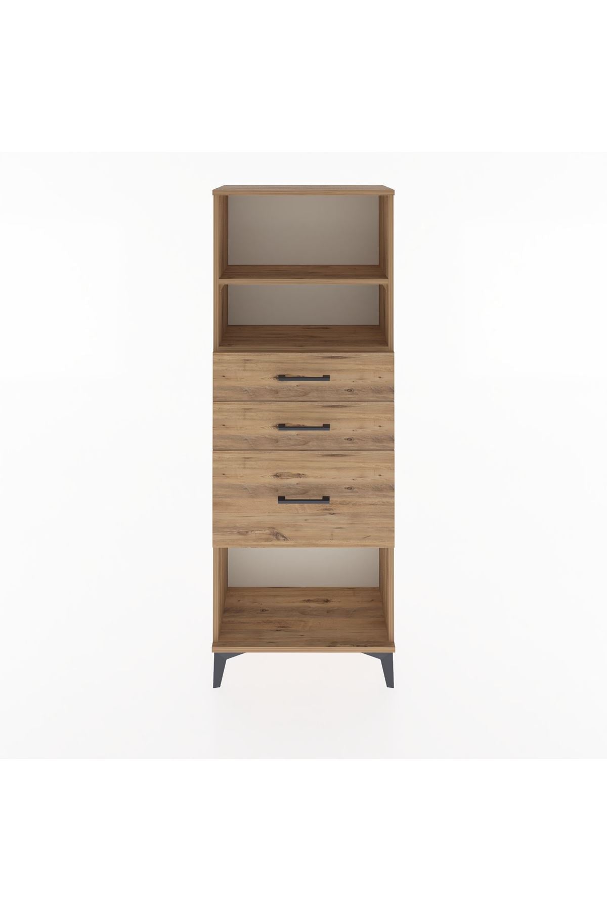 Arges Dolap 2 Raflı 3 Çekmeceli 60x30x163 - S20M040V9A