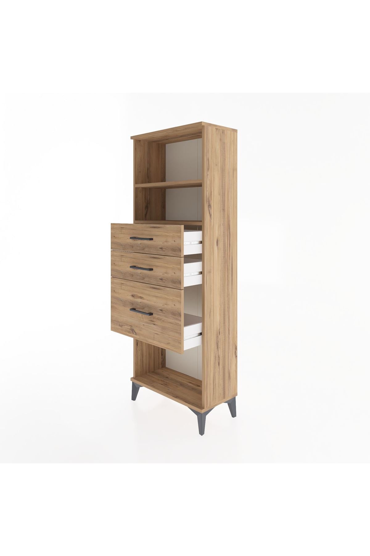 Arges Dolap 2 Raflı 3 Çekmeceli 60x30x163 - S20M040V9A